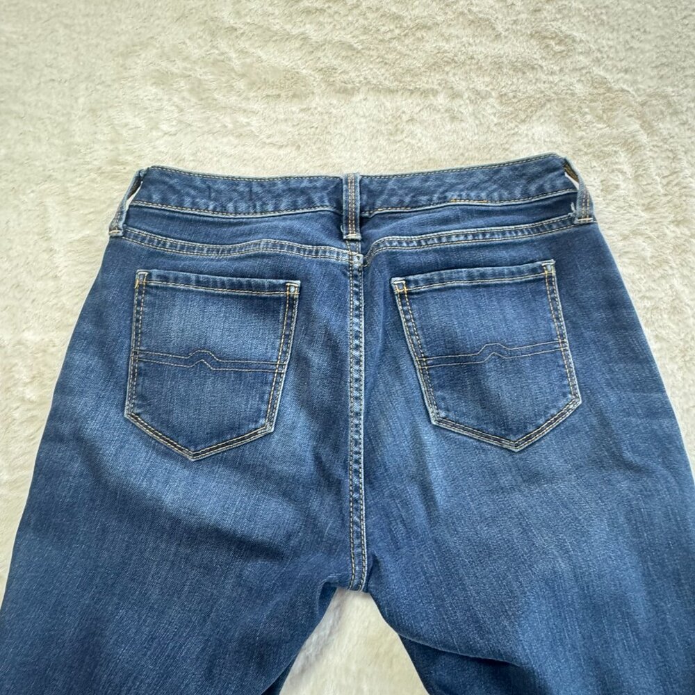 Arizona Bootcut Jeans Womens 3 Dark Wash 28x28.5 Mid Rise - Picture 3 of 10